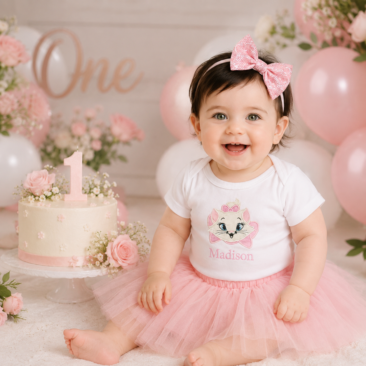 Personalized Kitten Birthday Shirt –Embroidered Cat Tee