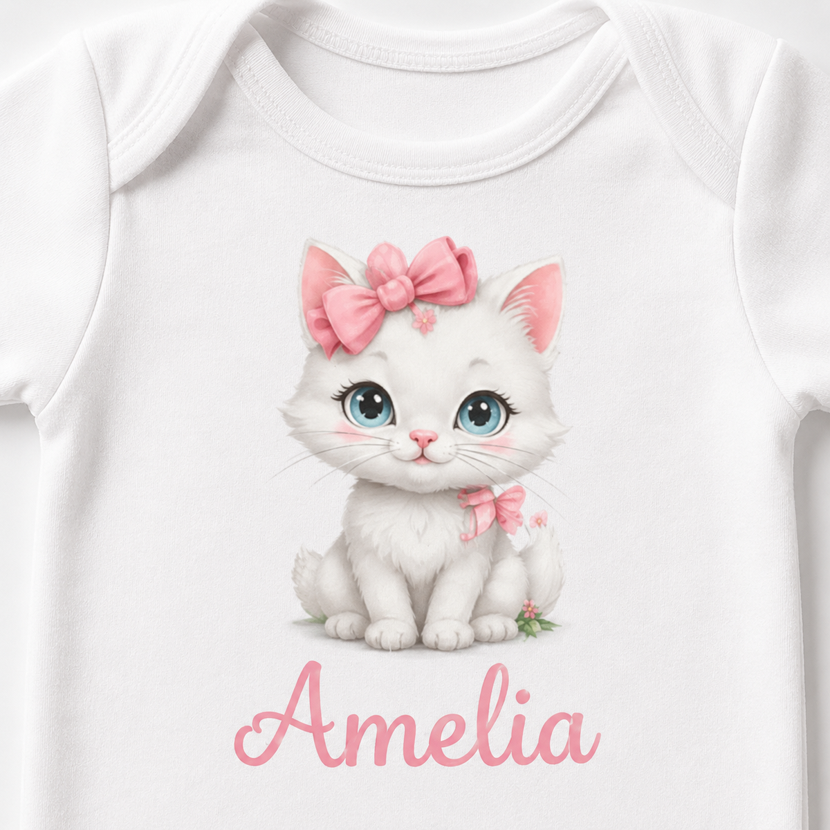 Personalized Kitten Birthday Shirt – Printed Cat Tee, Custom Toddler Birthday Outfit