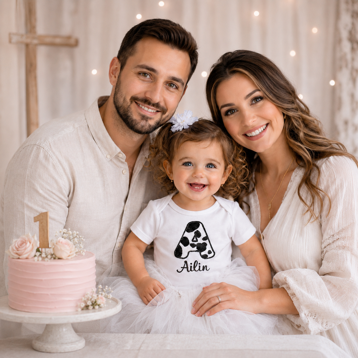 Personalized Cow Print Birthday Sets: Custom Farm Party Outfit
